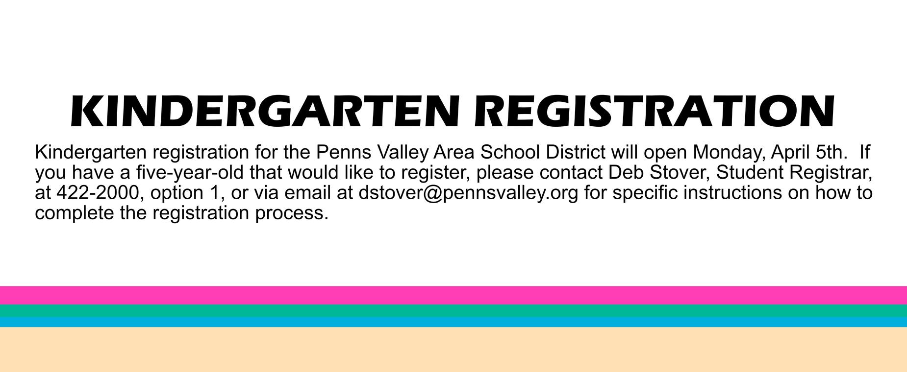 Kindergarten Registration Information
