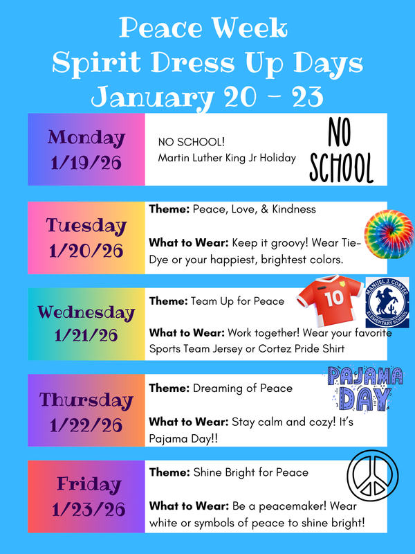 Spirit Week 2026 Peace Week