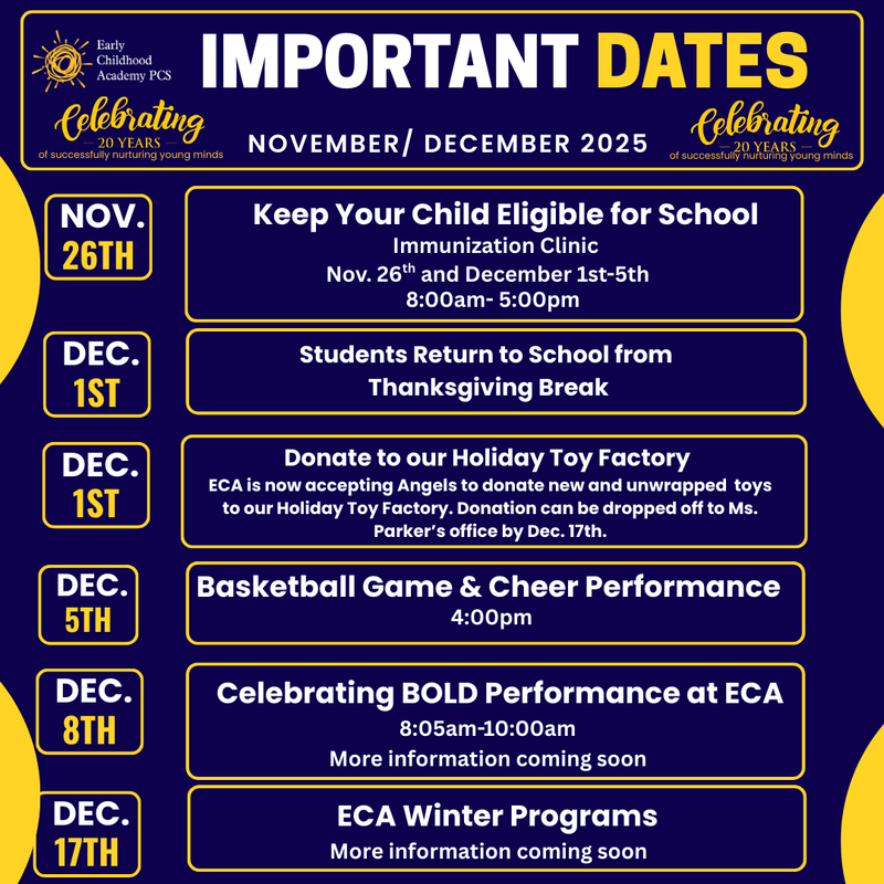 Weekly Guide to Key Dates & Events Featured Photo