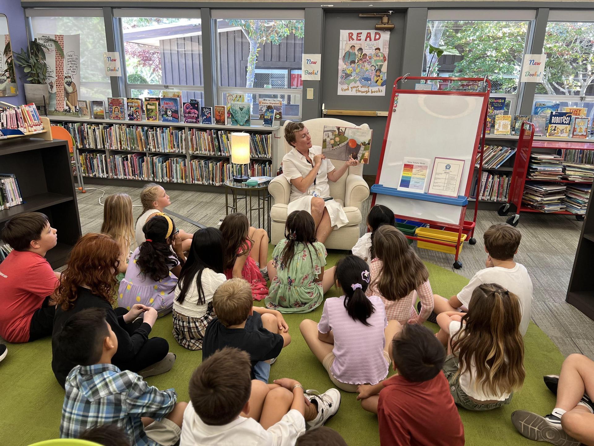 TK teacher reading to class