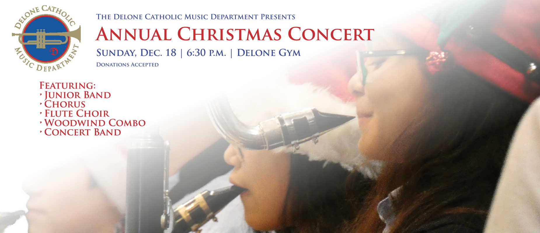 Christmas Concert Dec. 18 at 6:30 pm