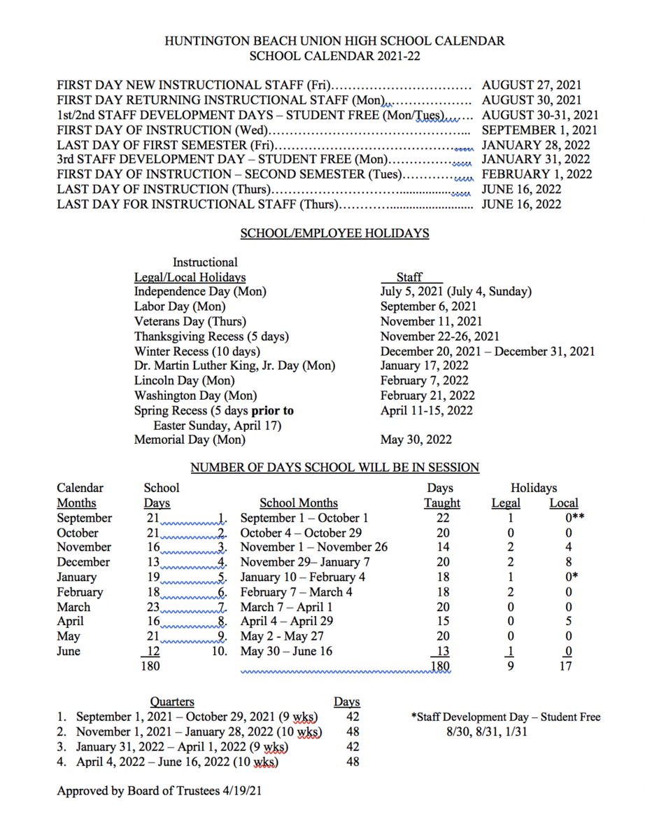 2022 Edison School Calendar May Calendar 2022
