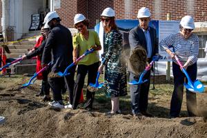 the groundbreaking begins