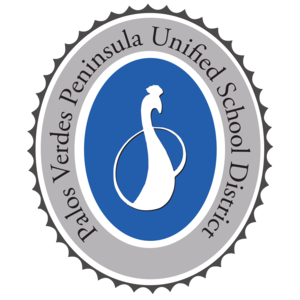 Blue and White logo seal for PVPUSD