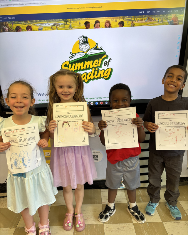 LFJ students hold reading certificates