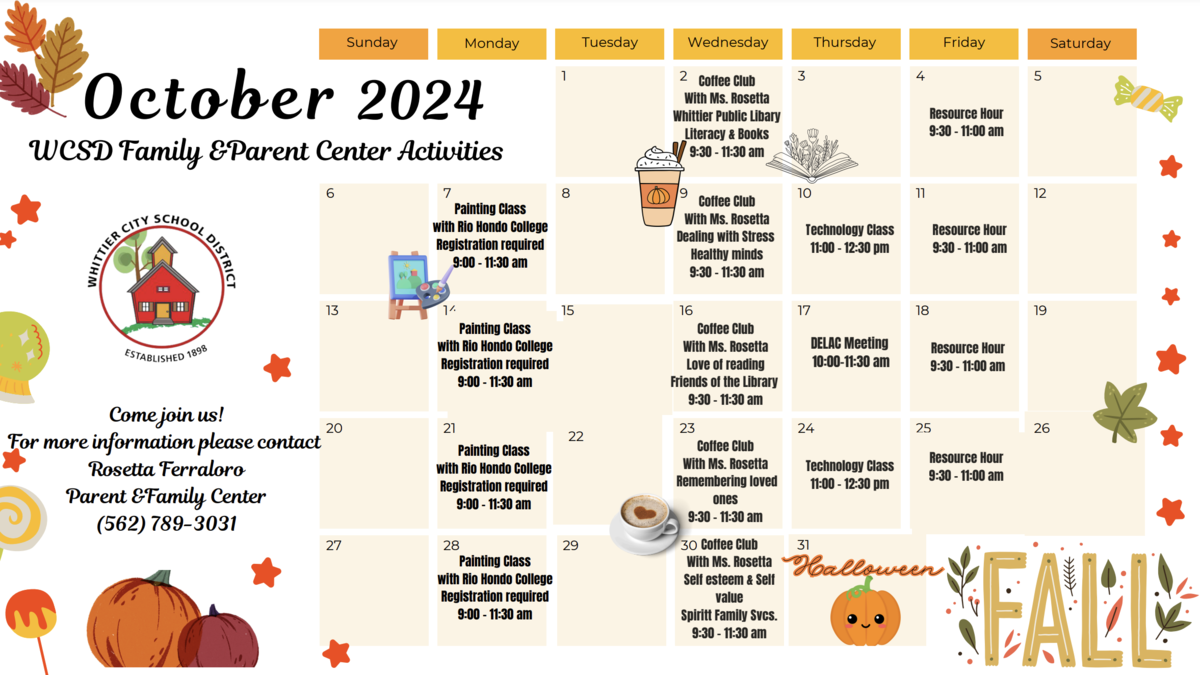 Parent & Family Resource Center Whittier City School District