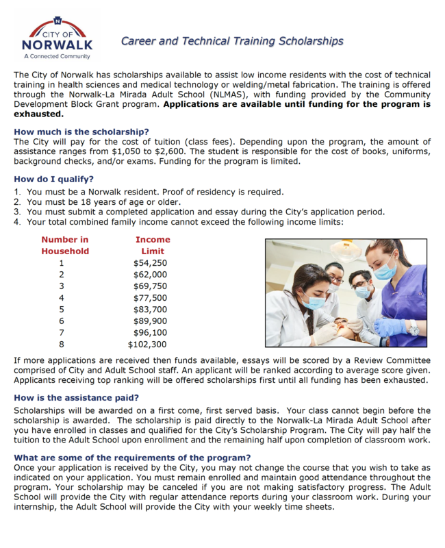Career & Technical Training Scholarships! Featured Photo