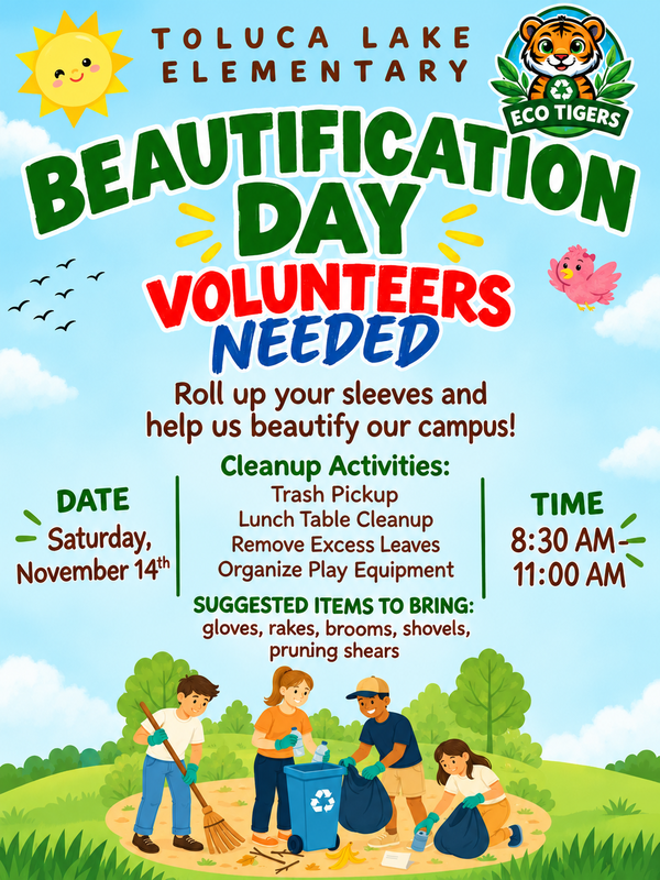 Beautification Day-Volunteers Needed