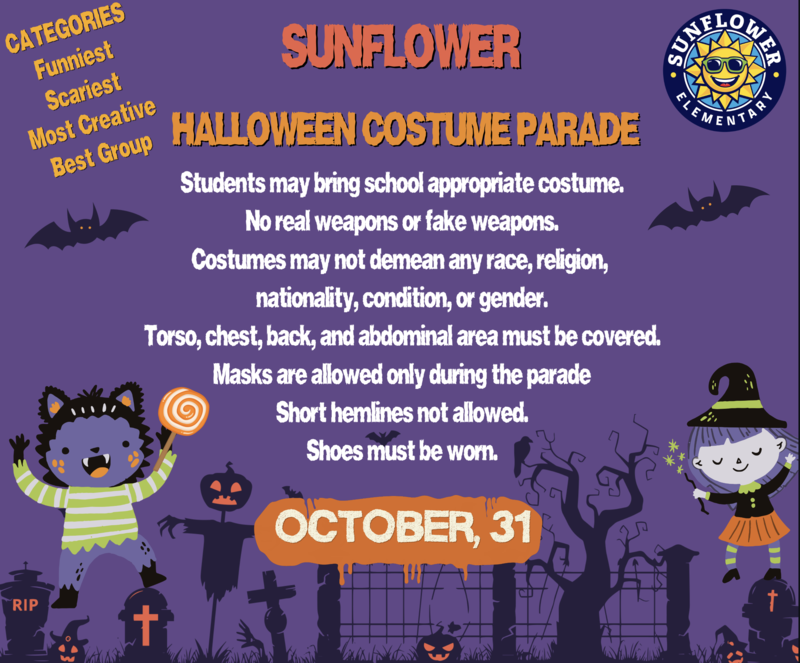 Sunflower Halloween Costume Parade