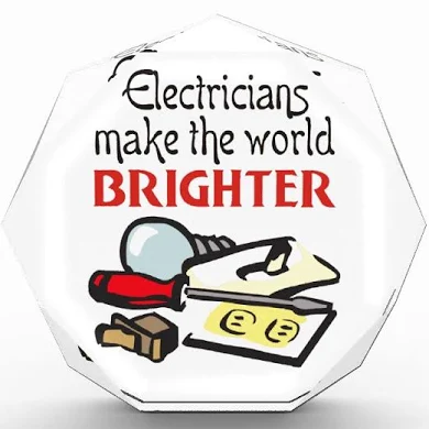 Electricians make the world Brighter logo