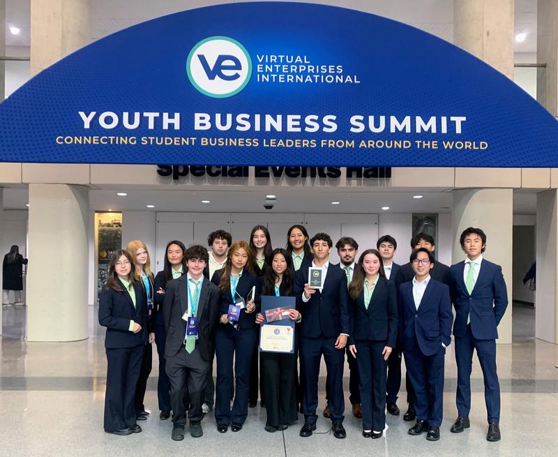 SPHS Varsity Virtual Enterprise team competes in New York City. (Photo Courtesy of Janna Conner)