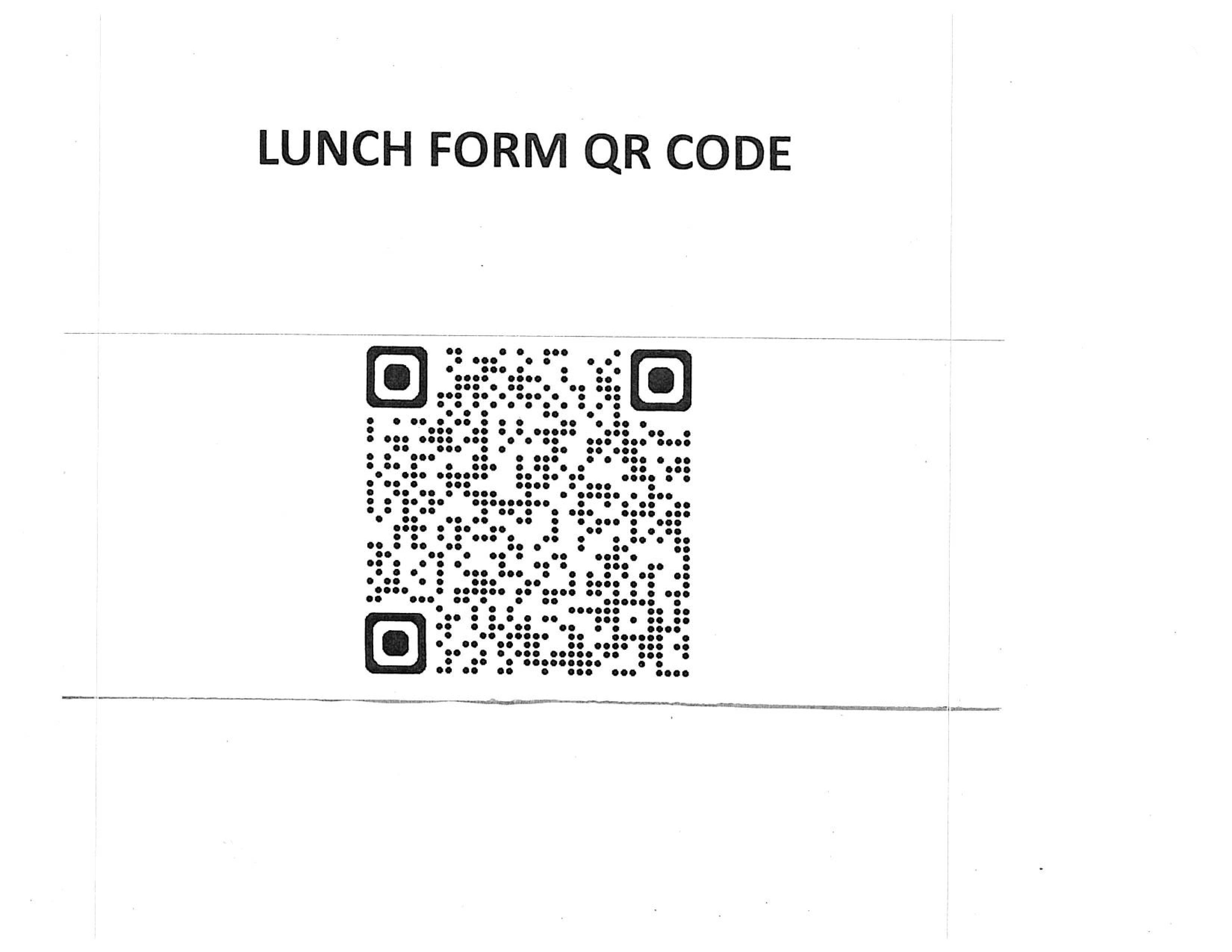 Lunch Form 