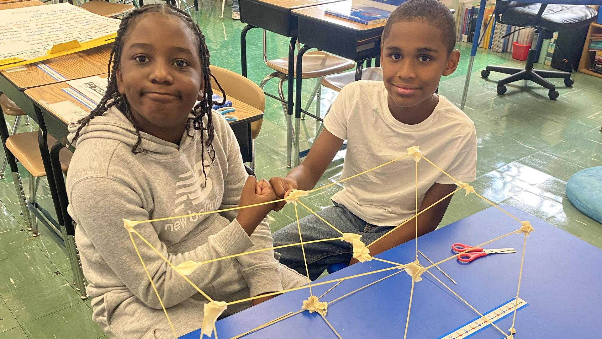 students working on a steam activity