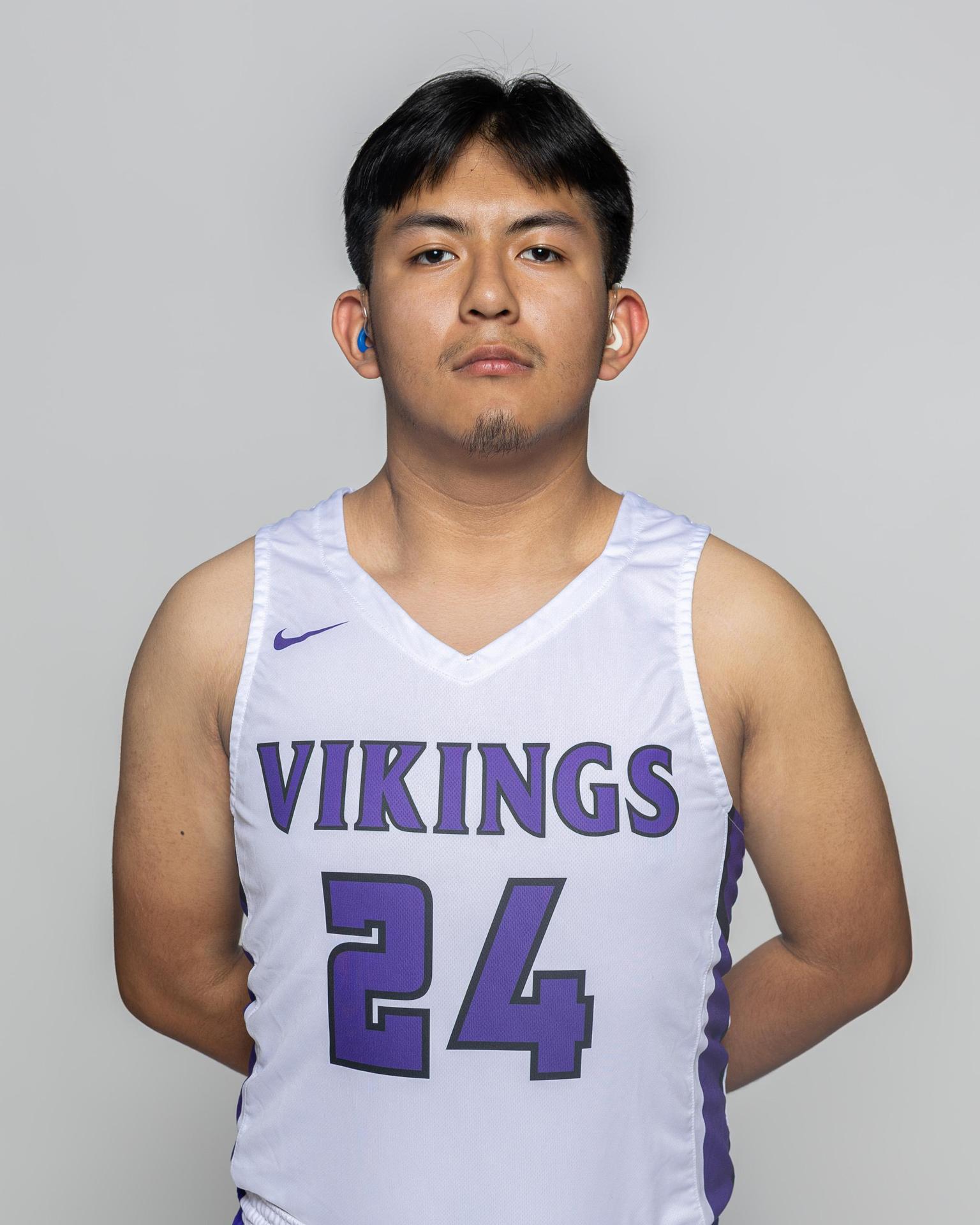 Male player number 24 posting for the roster