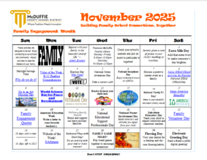 Parent Engagement Cal.