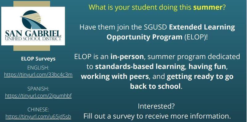 Expanded Learning Opportunity Program Featured Photo
