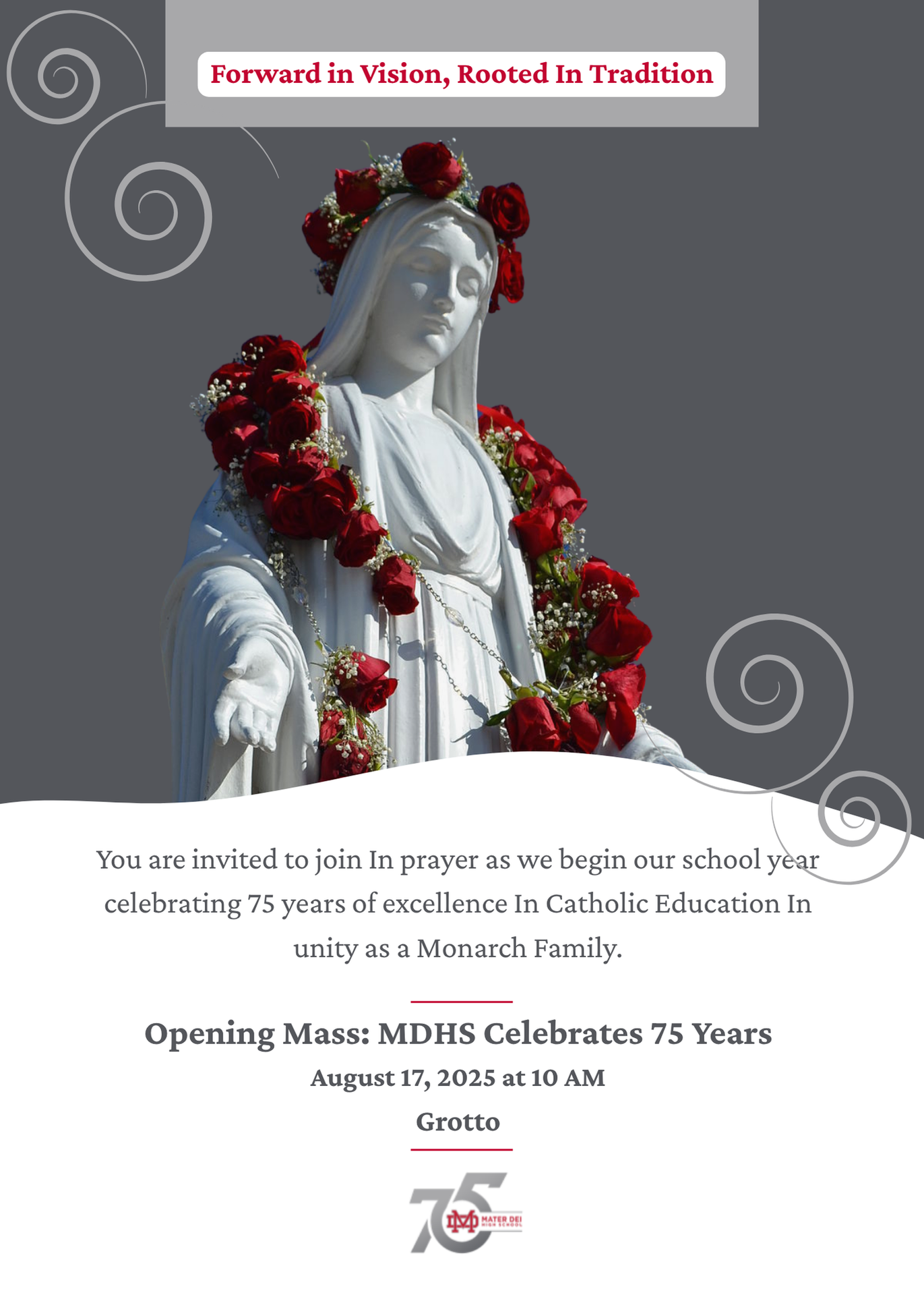 Opening Mass: MDHS Celebrates 75 Years