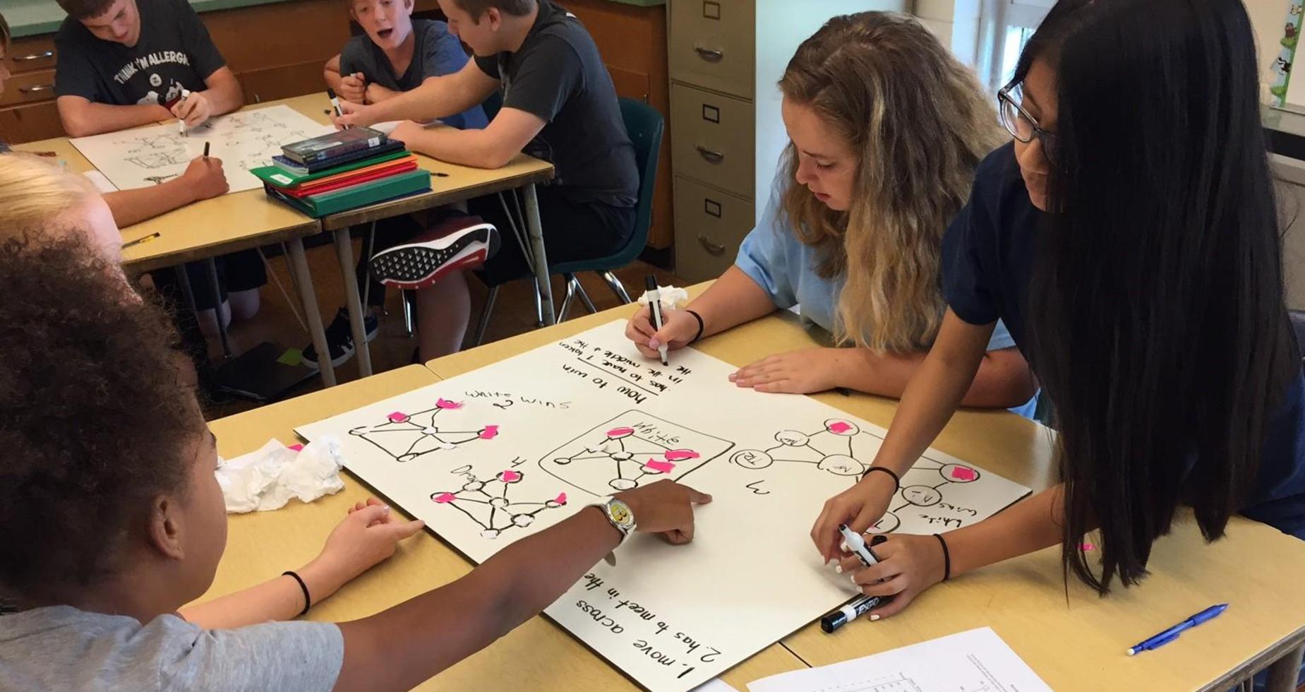 A picture of students in a classroom