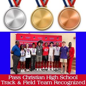 At last night's Board meeting, Dr. Evers presented Certificates of Excellence to Pass Christian Pirates Track And Field athletes who have been recognized at the State and National levels
