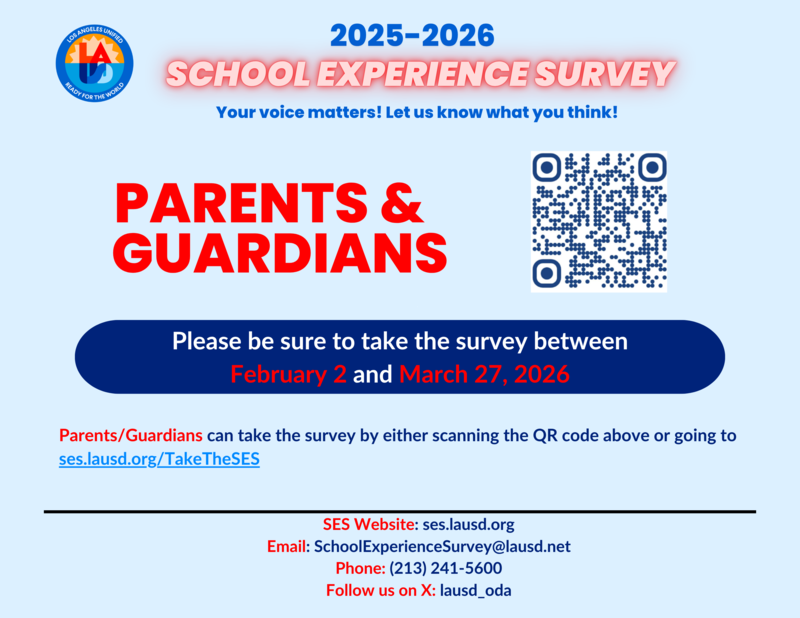 QR Code for parent Survey 2026