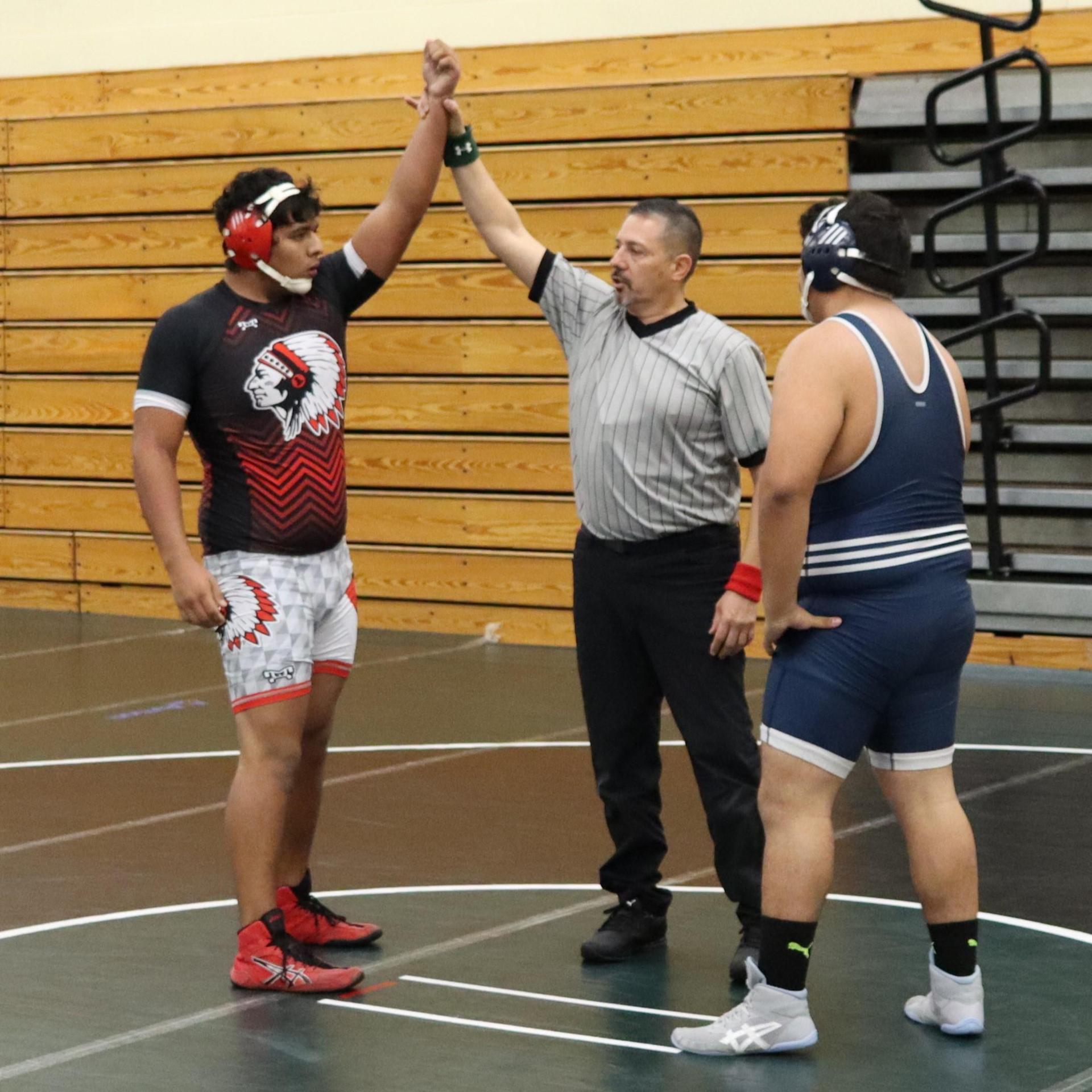 wrestlers in action at the Hawks invitational