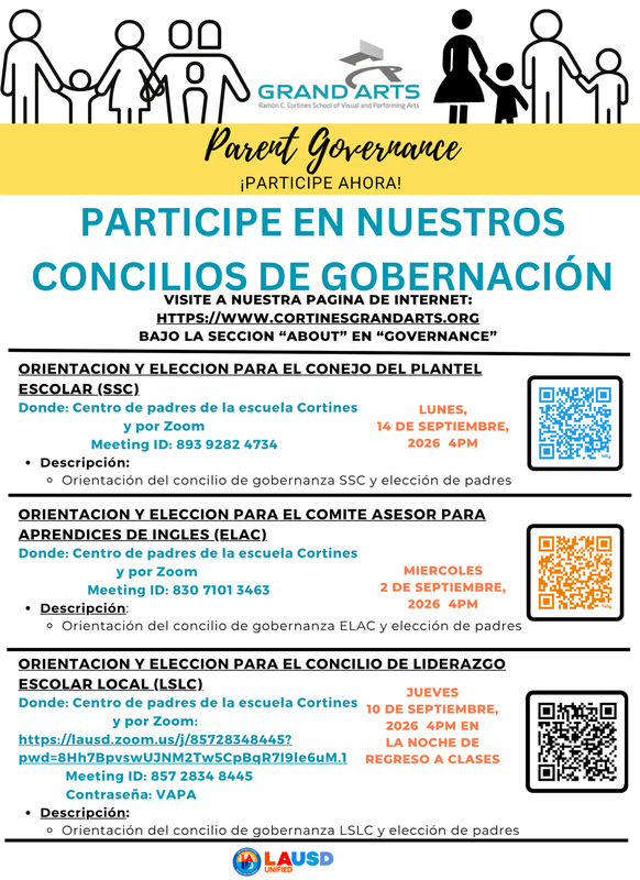 Gov Council Orientation & Election Flyer Spanish