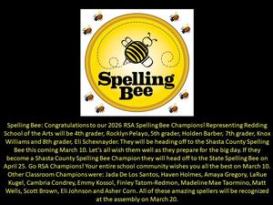RSA Spelling Bee Champions!
