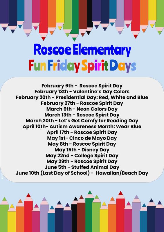 Fun Friday Spirit Days