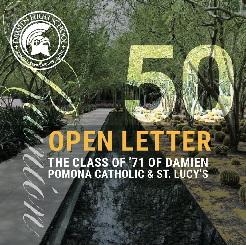 Open Letter to the Class of 71