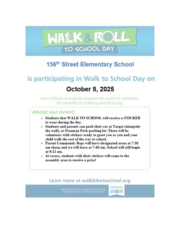 Walk & Roll to School on 10/8/25