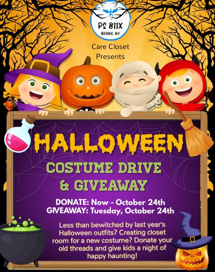 Halloween Costume Drive & Giveaway PS 811X The Academy for Career