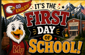GO Eagles its the first day of school