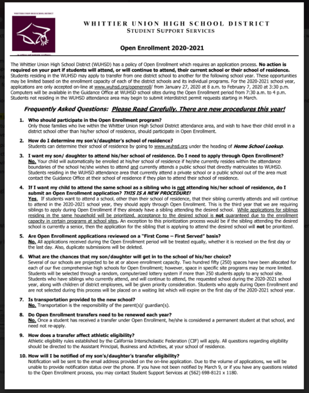 Open Enrollment 2020-2021