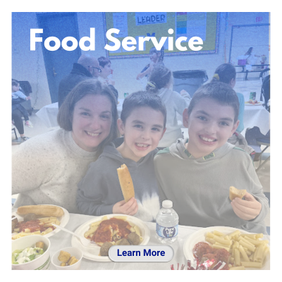 Food Service Square link with family eating spaghetti