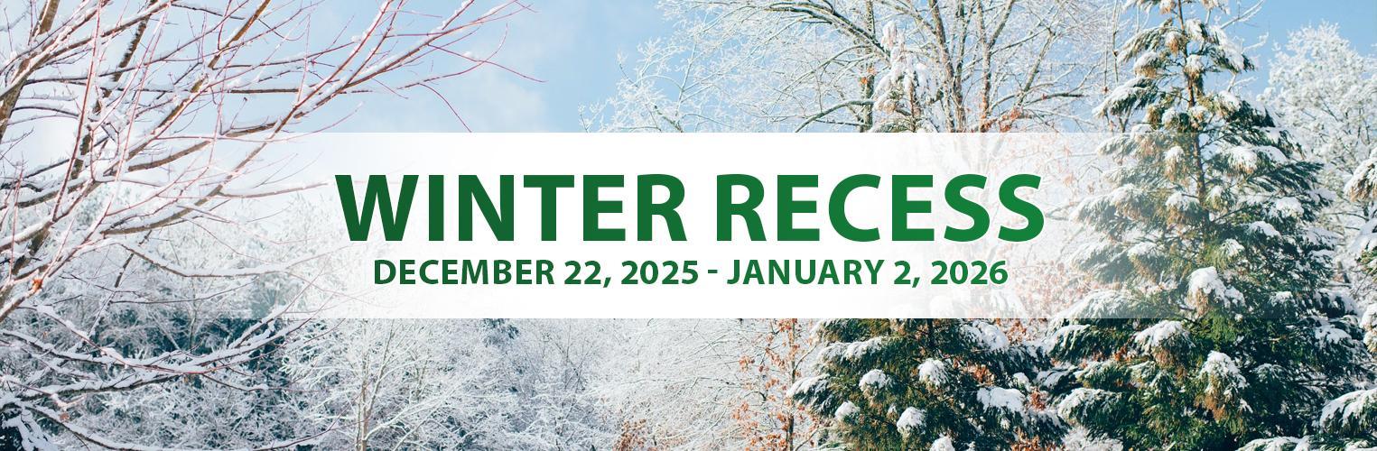 Winter Recess