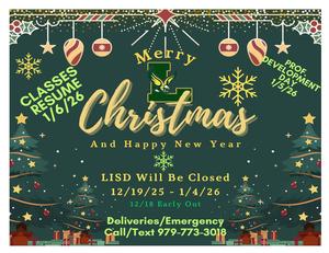 Merry Christmas and Happy New year with Christmas Ornaments and Christmas Trees sign