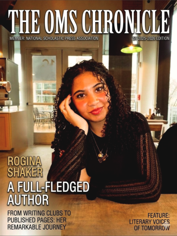 Magazine cover featuring photo of female student
