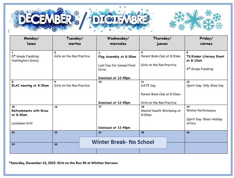 December Calendar