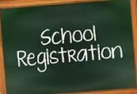 blackboard with school registration