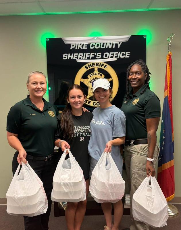 North Pike Lady Jaguar Softball Team Donates Grilled Chicken Plates to the Pike County Sheriff’s Office