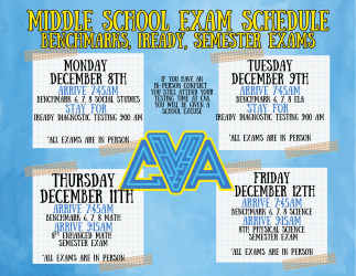 Middle School Benchmark Schedule Featured Photo