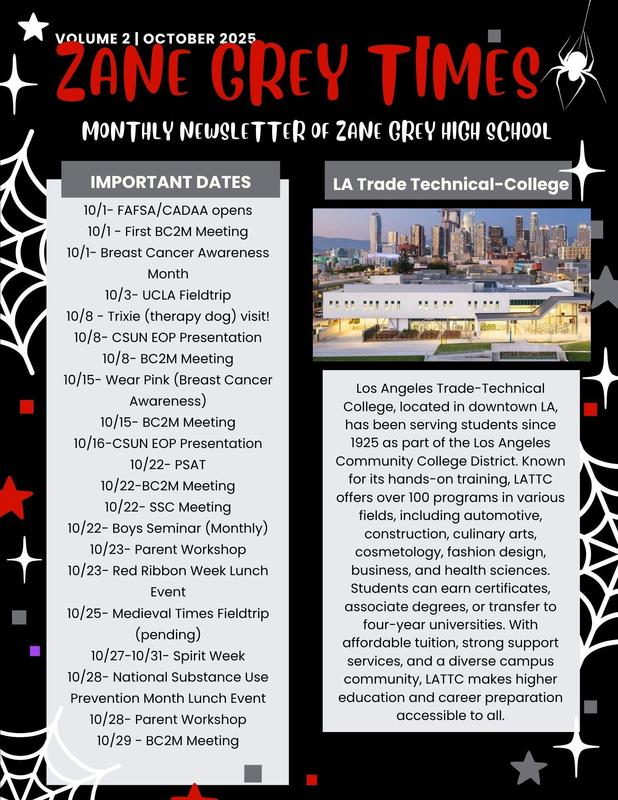 ZG Newsletter Page One