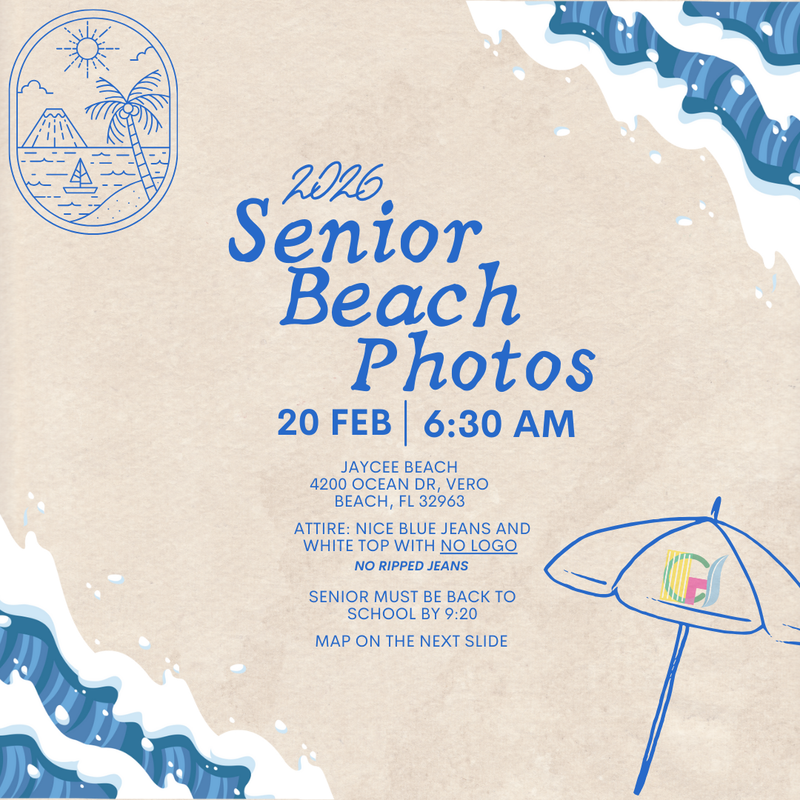 Senior Beach Photo, Friday, February 20th at 6:30 am Featured Photo