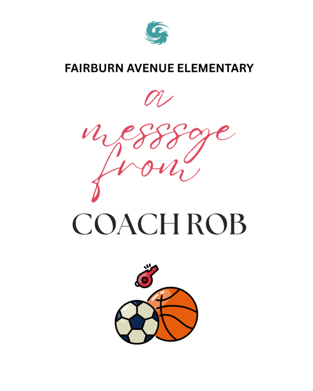 A Message from Coach Rob