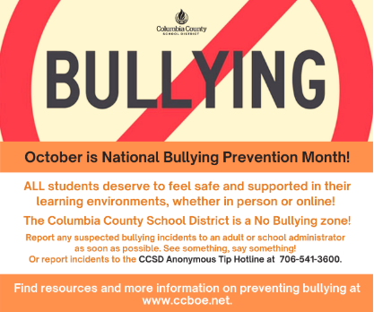 anti-bullying information from the county