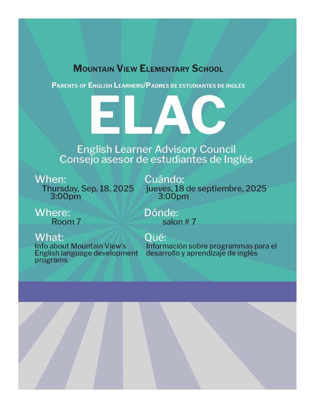 ELAC Meeting - 9/18/25