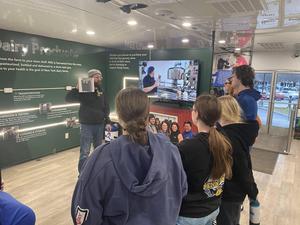 students learned about how cows are housed and cared for