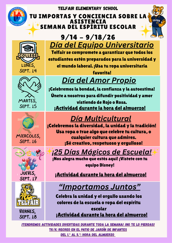SEMANA DEL ESPIRITU ESCOLAR