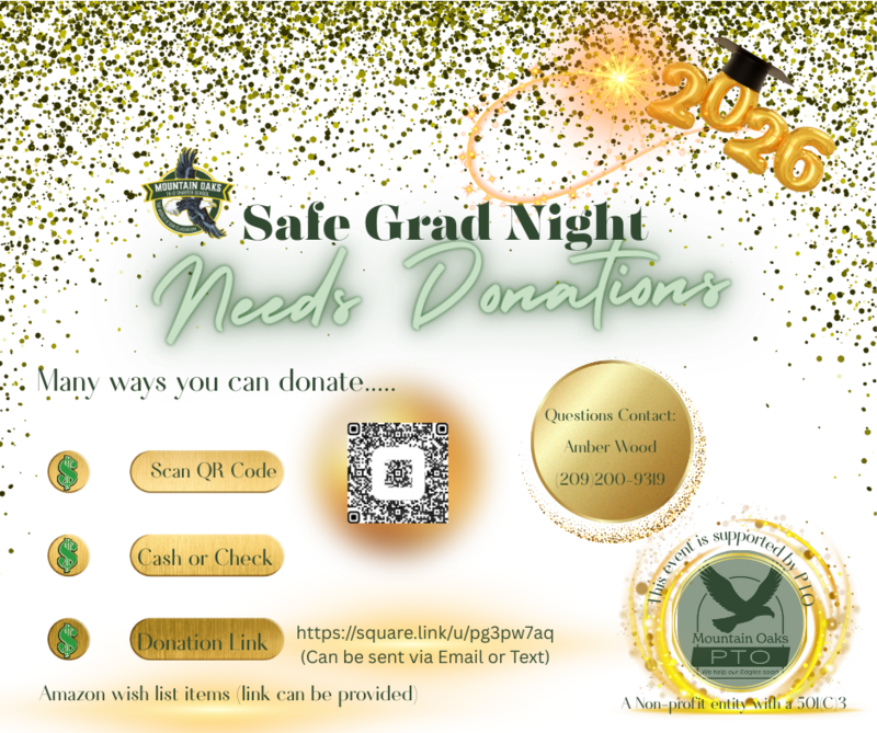 Grad Night donation flyer
