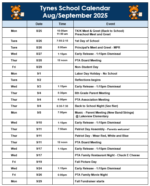 calendar 